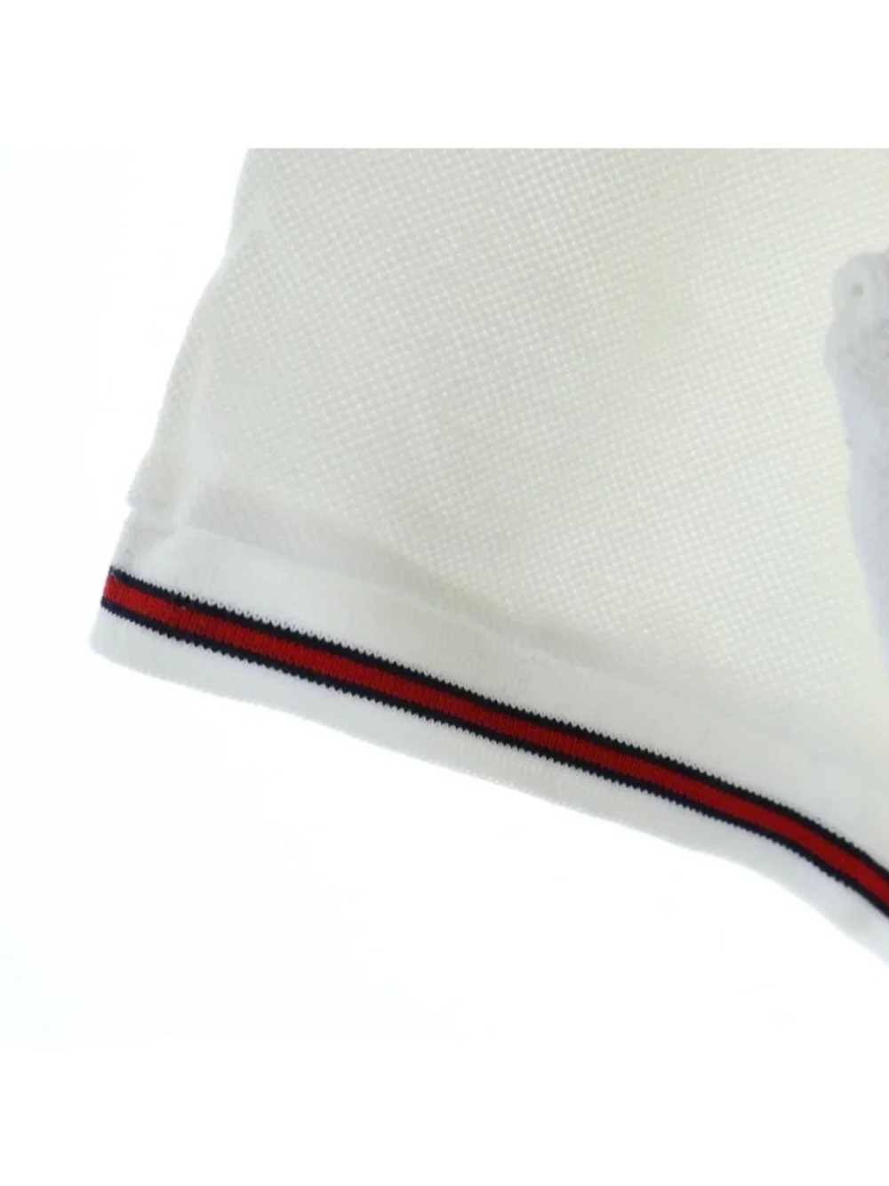 Gucci Collar Logo S Polo Color Short Sleeve Shirt White